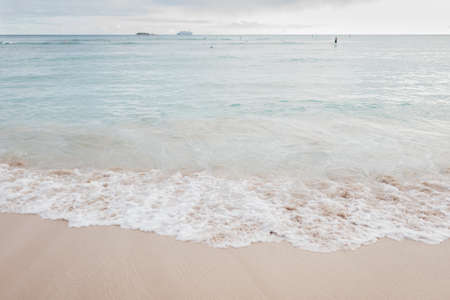 Waikiki Beach in Hawaiiの写真素材