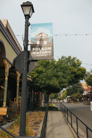 The historic Route 66 sign in Fort Lauderdale, Florida.の写真素材