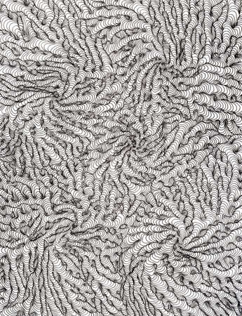 Hand drawn black line drawing on a light gray backgroundの写真素材