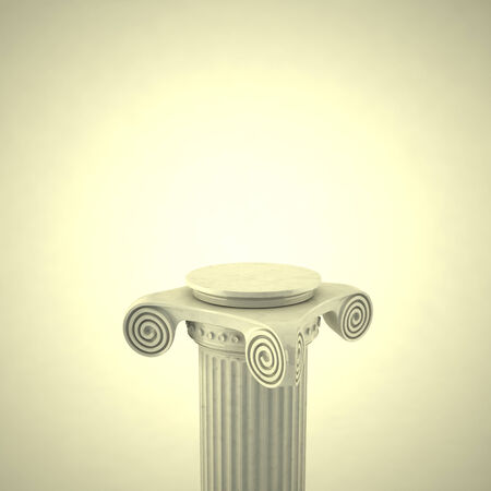 Old Antique Column 3Dの写真素材