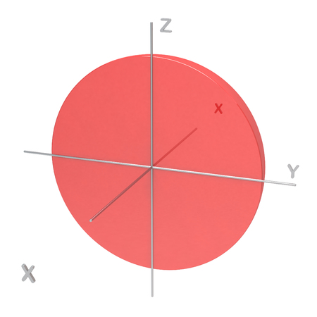 Shape of the 1s atomic on white background.の写真素材