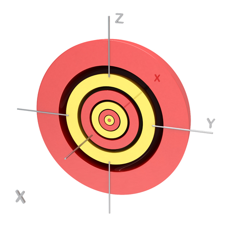 Shape of the 7s atomic on white background.の写真素材