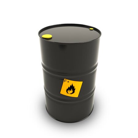 Barrel on a white backgroundの写真素材