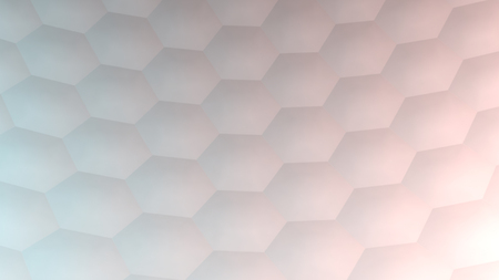 Hexagonal abstract background (3d render)の写真素材