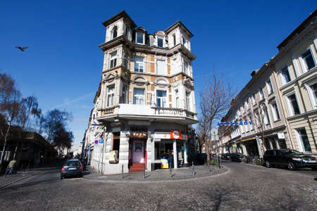entry to old town - Berlin Square, Bonn, Germanyのeditorial素材