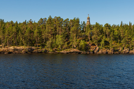 The amazing nature of the island of Valaam. The wonderful island Valaam is located on Lake Lodozhskoye, Karelia. Balaam - a step to heavenの写真素材