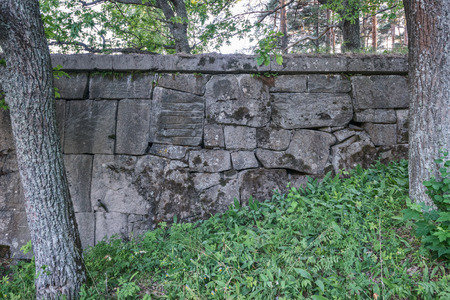 The bridge was built by monks in 1861の写真素材