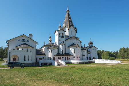 St. Vladimir's skit. The wonderful island Valaam is located on Lake Lodozhskoye, Karelia. Balaam - a step to heavenの写真素材