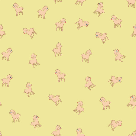 Sheeps kids seamless pattern vector illustrationのイラスト素材