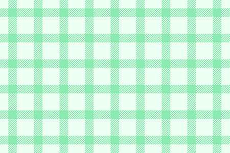 Gingham vichy pattern vector in pastel green and white. Seamless large check plaid graphic for wrapping, packaging, tablecloth, fabric design. Easter holiday textile designのイラスト素材