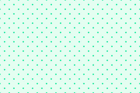Polkadot pattern with small green dots. Pastel colors. Seamless polka dot ornament. Vector illustration. Pattern templates in Swatches panel.のイラスト素材