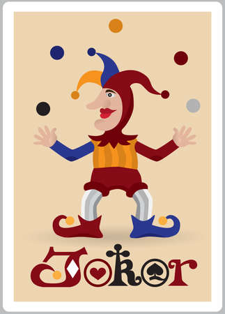 joker juggle ballsのイラスト素材