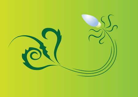 green tendrilのイラスト素材