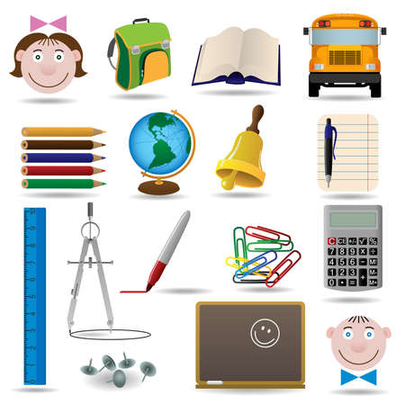 School and education icon setのイラスト素材