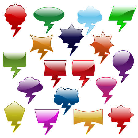 Bubbles and dialog balloonsのイラスト素材