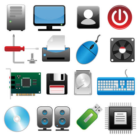  Computer icon set#2 のイラスト素材