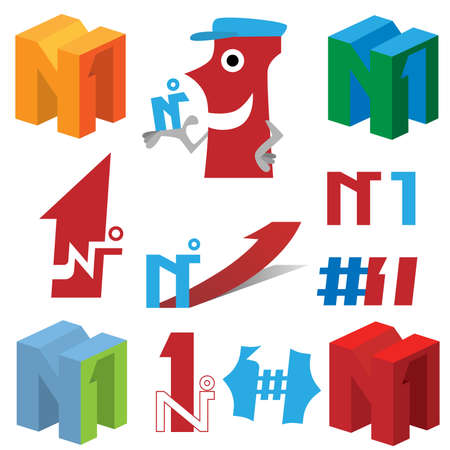 Number one のイラスト素材