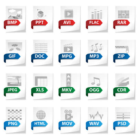 Documents Icon Setのイラスト素材