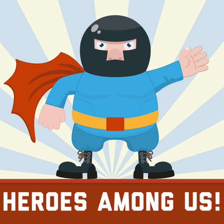 ordinary super heroのイラスト素材