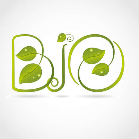 Green leaf Bio backgroundのイラスト素材