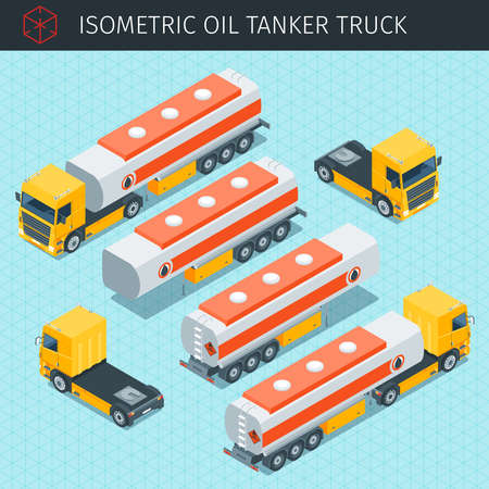 oil tanker truckのイラスト素材