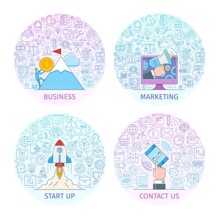 Business concepts set 2のイラスト素材