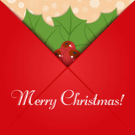 Open christmas letterのイラスト素材