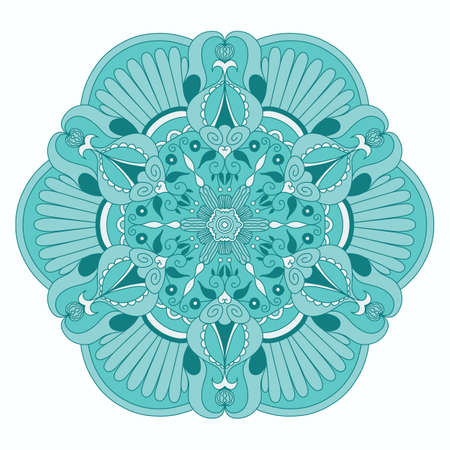 Flower mandalas vector illustrationのイラスト素材