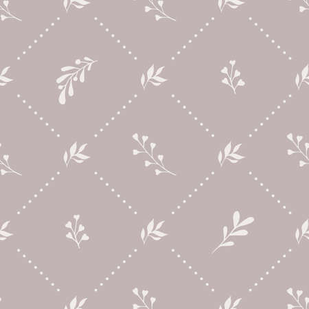 Vector seamless floral pattern. Seamless pattern can be used for wallpaper, pattern fills, web page background,surface textures.のイラスト素材