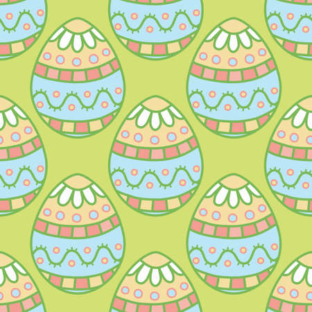 seamless pattern Easter eggsのイラスト素材