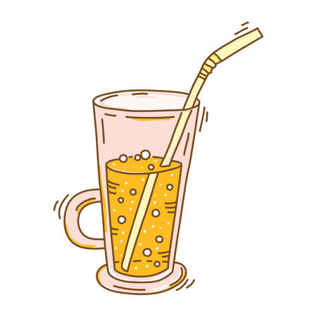 fruit infused waterのイラスト素材