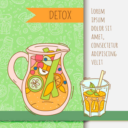 Detox for health.のイラスト素材