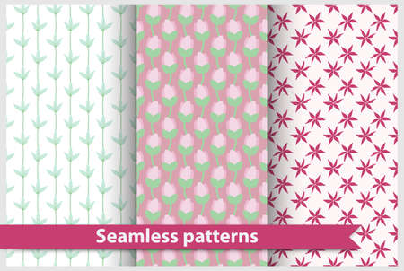 Vector seamless pattern. Artistic background with a floral pattern.のイラスト素材