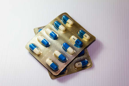 Capsule in foilの写真素材