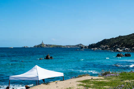 Capo Carbonara beach, Villasimius, Cagliari, Sardinia, Italyの写真素材