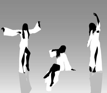 Women dancingのイラスト素材