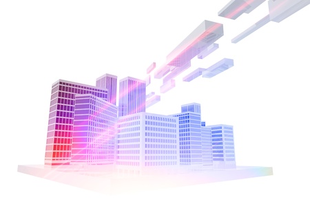 City and technologyの写真素材