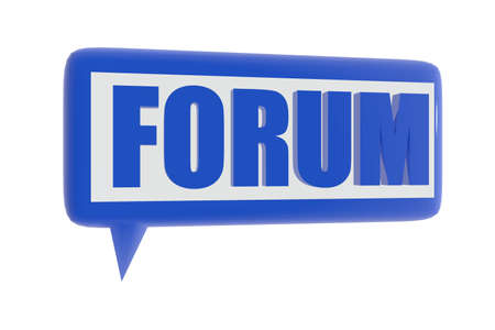 Blue forum symbolの写真素材