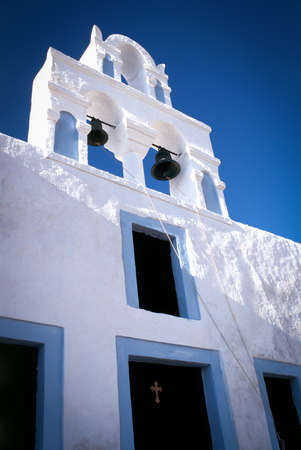 Church at Oia in Santoriniの写真素材