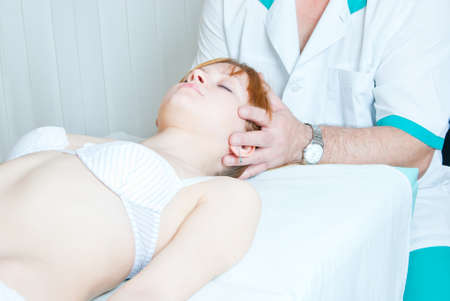 The girl on reception at the chiropractor