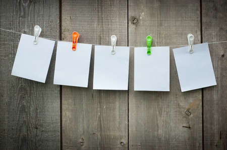 white paper over an old wood background
