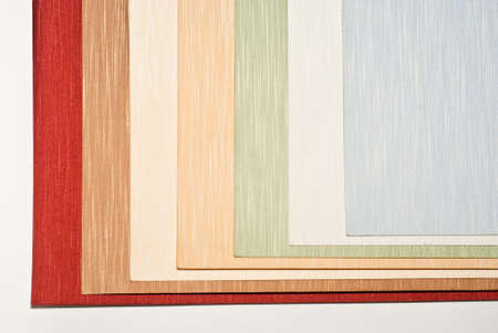 Samples of wallpaper in different colors