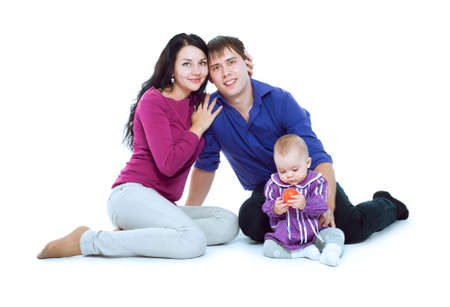 Young family with a baby