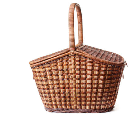 basket on a white backgroundの写真素材