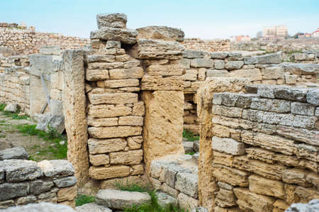 The ruins of the ancient city of Chersonesos