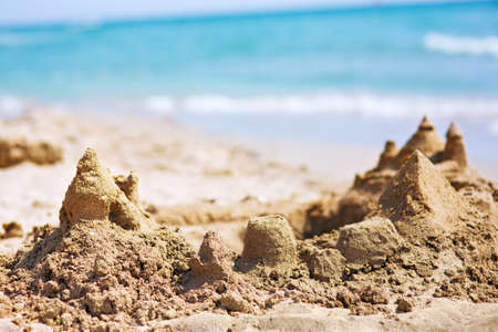sand castle on the beach