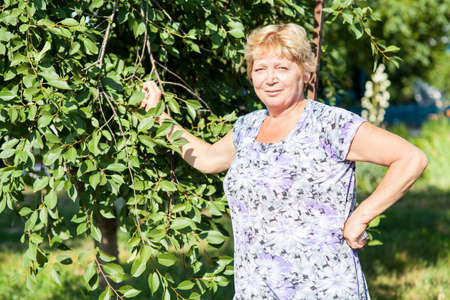 Portrait of the grandmotherの写真素材