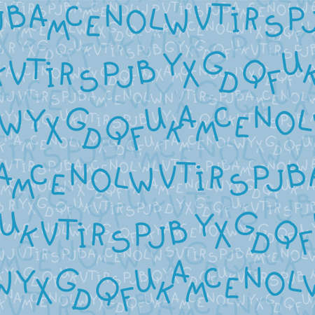 The letters of the Latin alphabet. seamless textureのイラスト素材