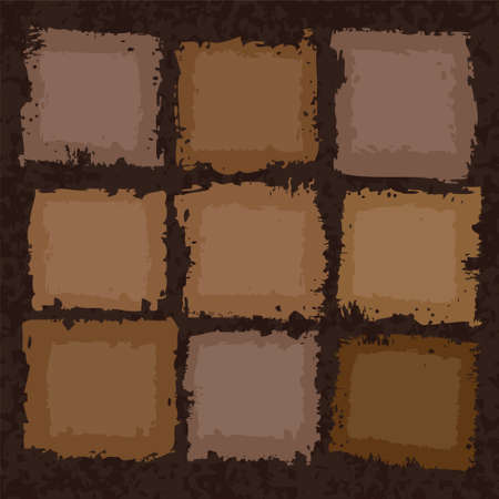 nine grunge icons, vector illustrationのイラスト素材