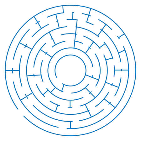 maze game on a white background, vector illustrationのイラスト素材